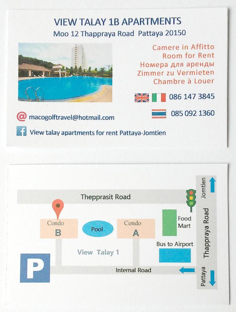 B&B View Talay 1B Studio Jomtien Pattaya Dış mekan fotoğraf